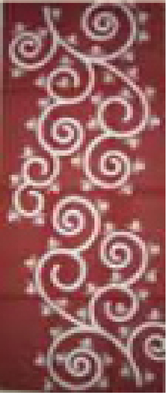 21.唐草にたこ<エンジ>